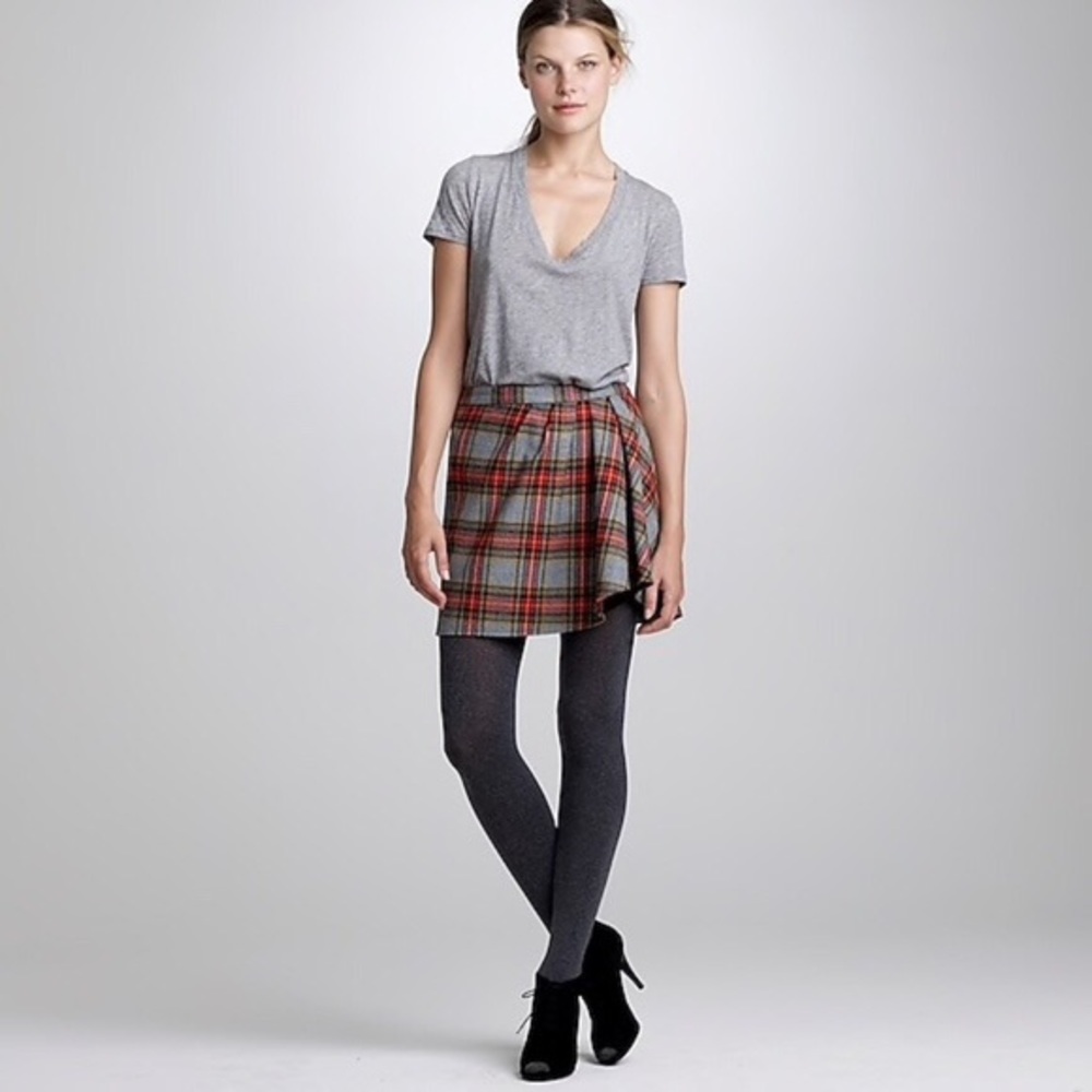 J Crew Fireside Plaid Mini Skirt